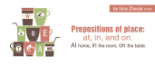 Prepositions of place: at, in, and on